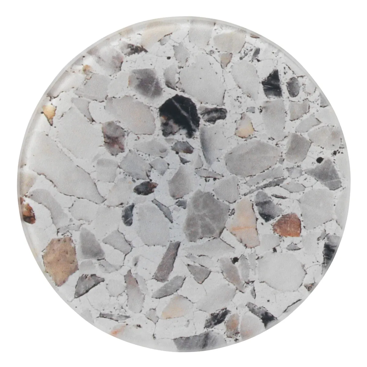 Cirkel 10 cm. Mix Terrazzo glas Super Stærk Magnet