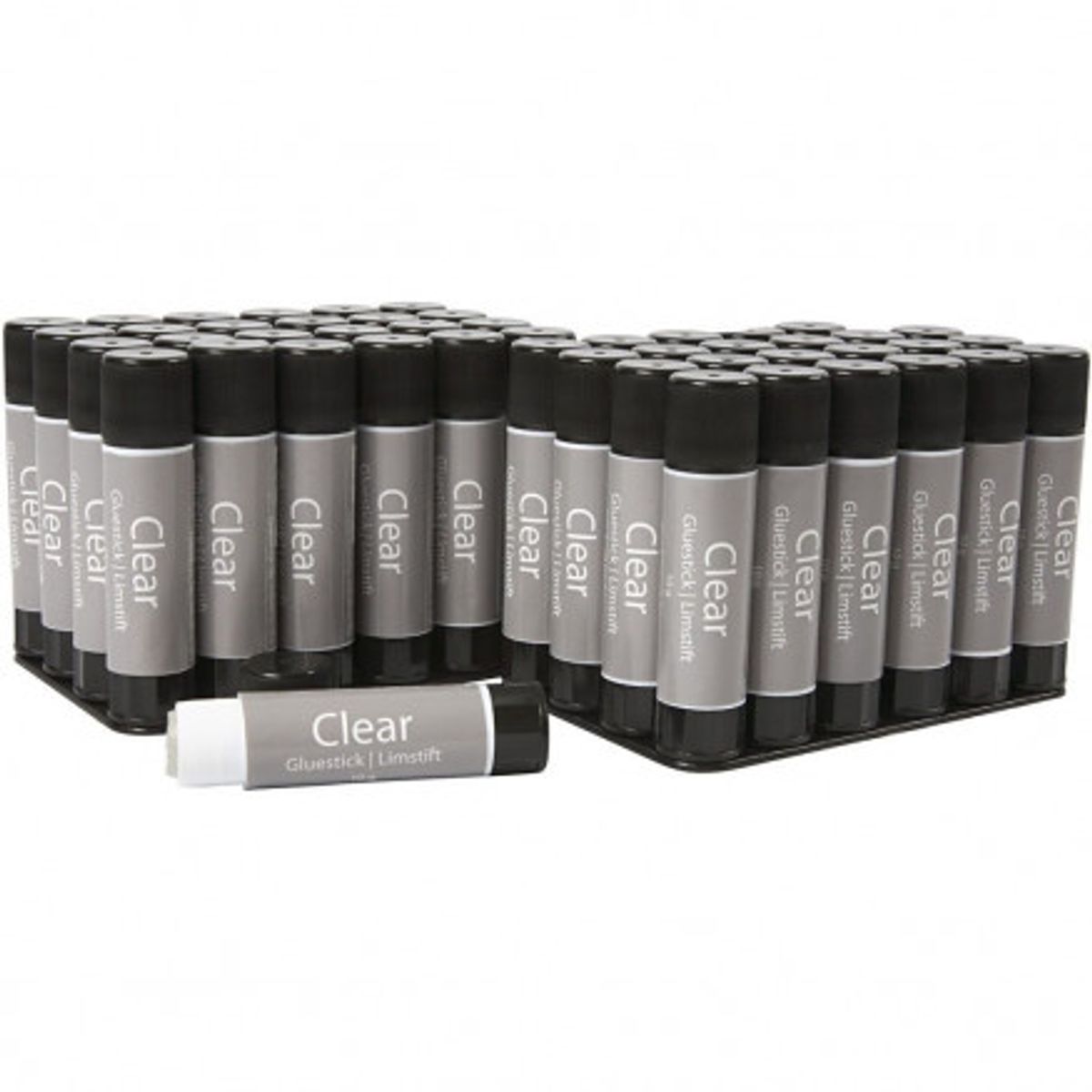 Clear limstift, 10 g, rund, 48stk.