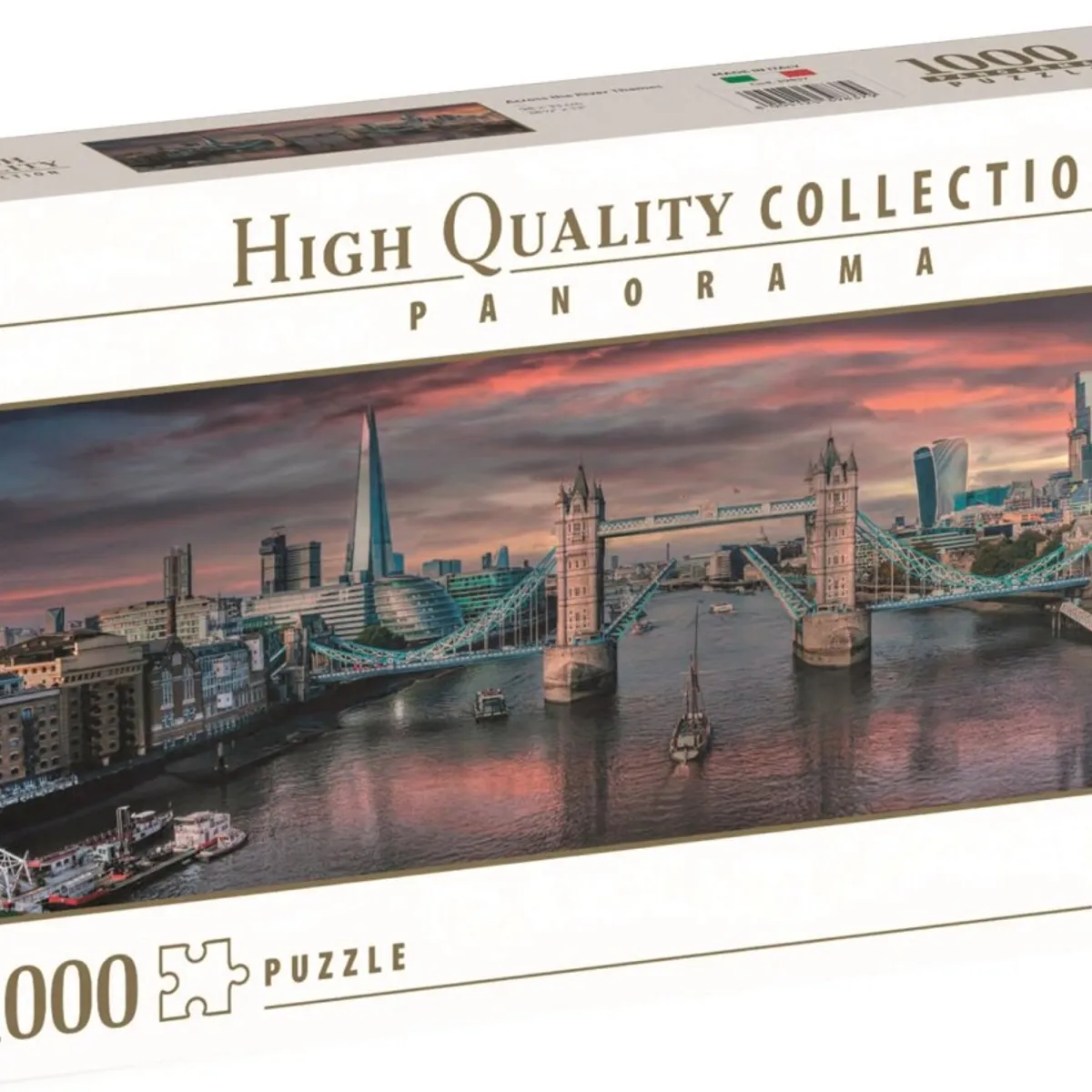 Clementoni Puslespil - River Thames - High Quality Panorama - 1000 Brikker