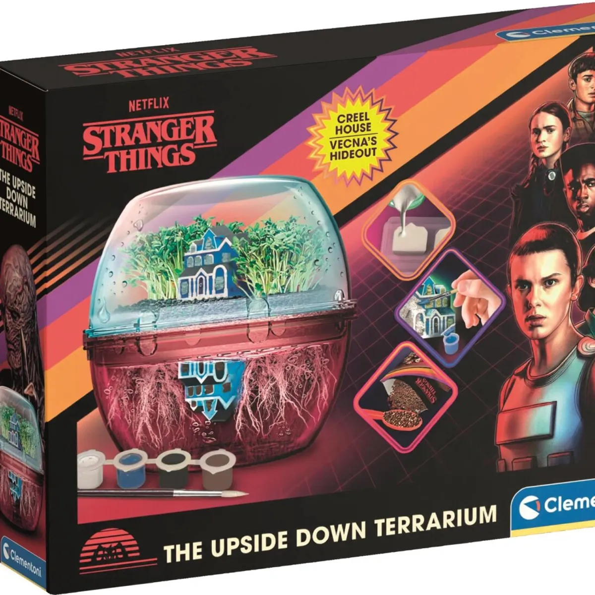 Clementoni - Stranger Things - Vecna's House - Upside Down Terrarium