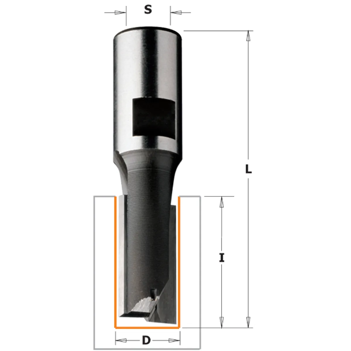 CMT Overfræsebor HM 15x25/52 M10