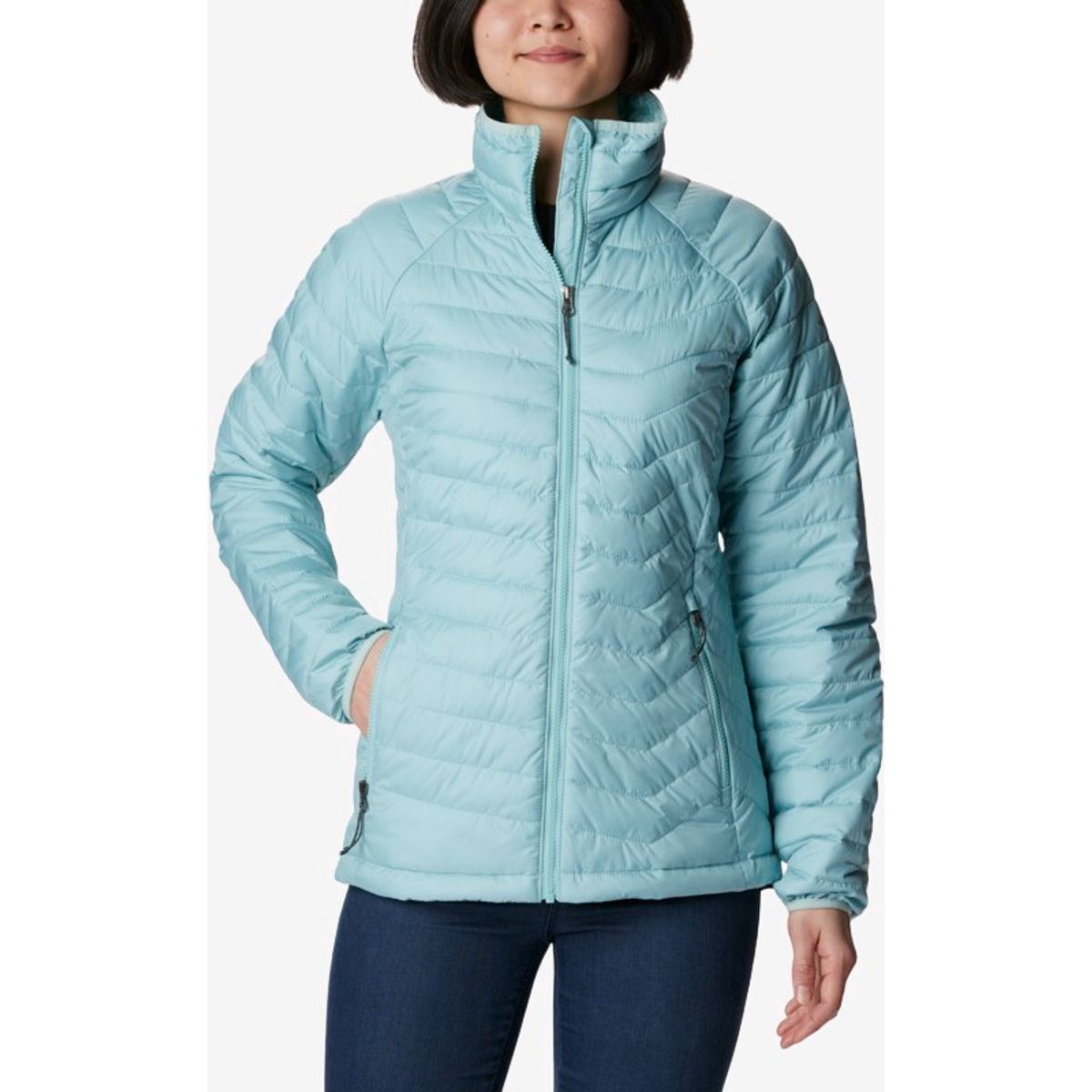 Columbia - Powder Lite jakke (Aqua Haze) - L