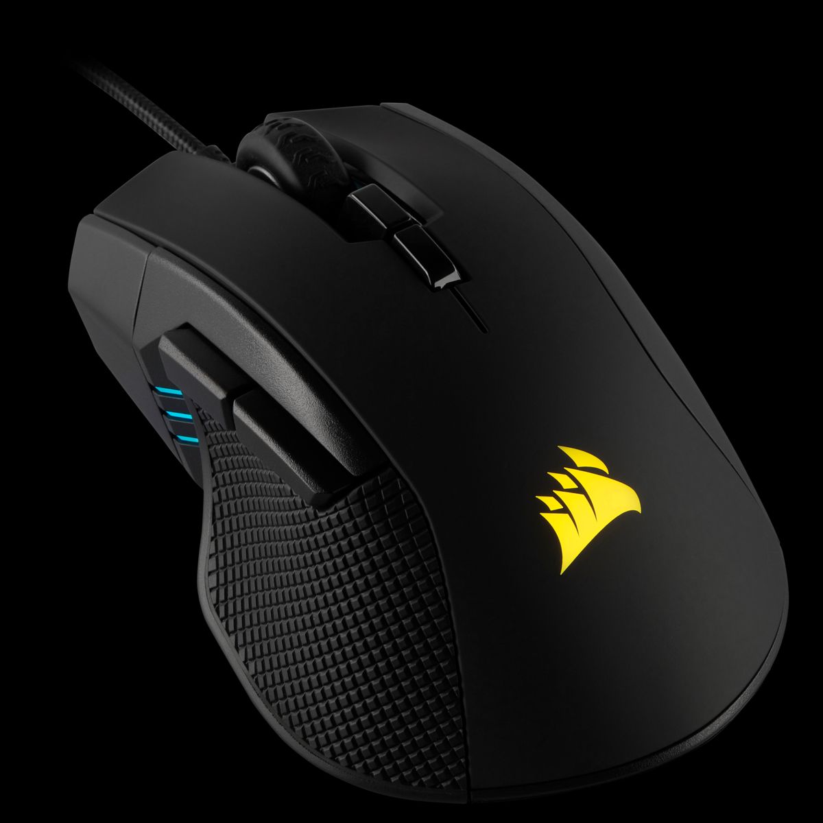 CORSAIR Gaming IRONCLAW RGB FPS/MOBA Optisk Kabling Sort