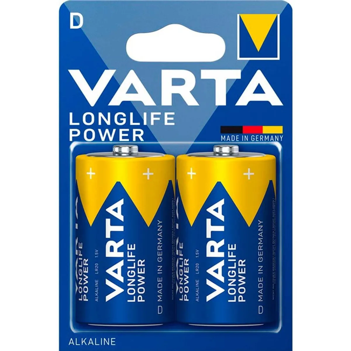 D Batteri - LR20 - Varta - 2 stk (46825)