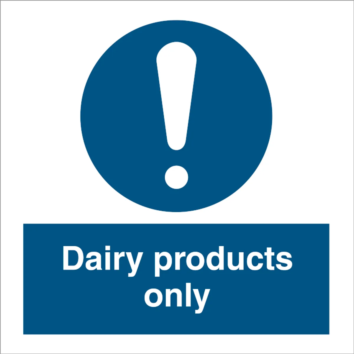 Dairy products only - Selvklæbende vinyl - 100 x 100 mm