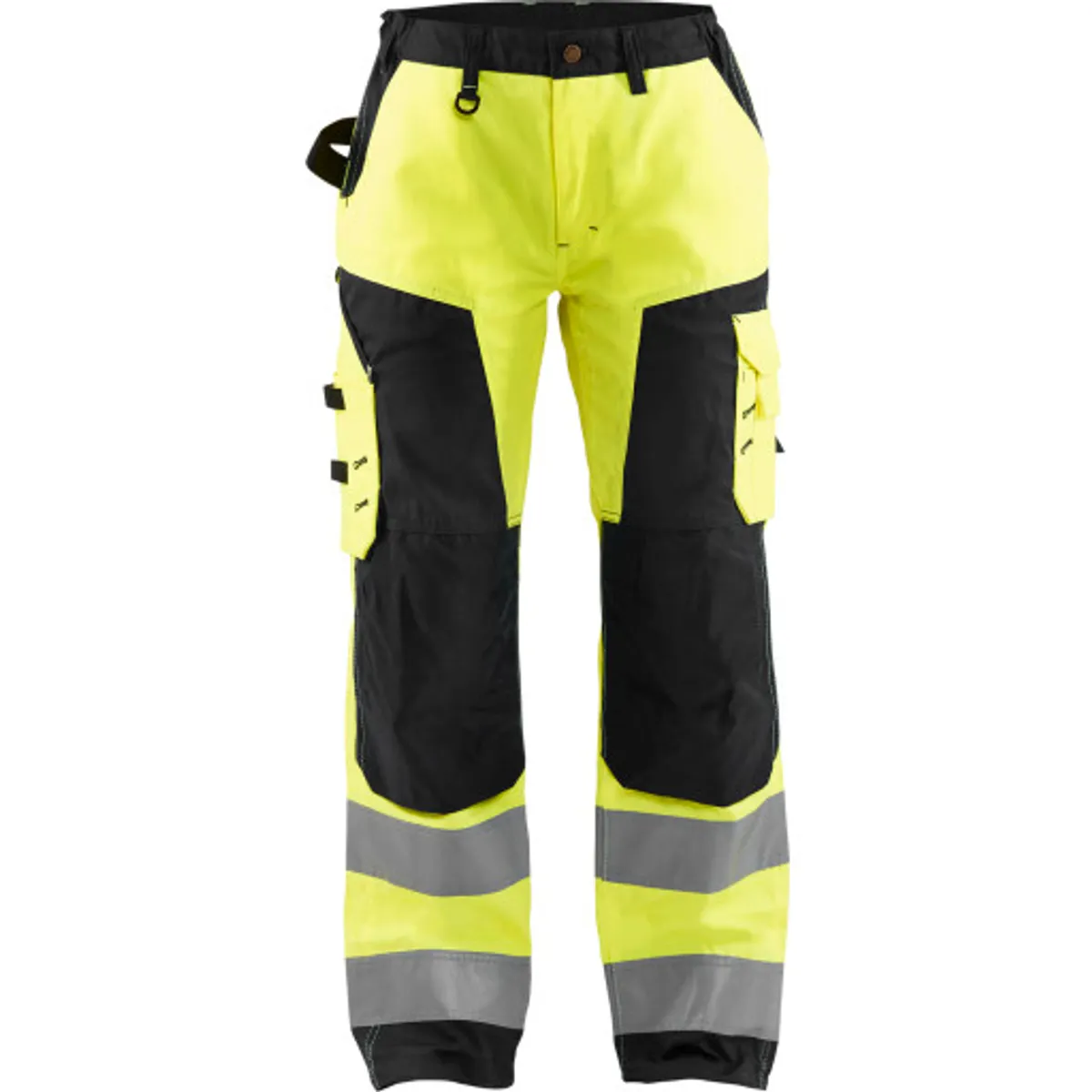 DAME HI-VIS BUKSER GUL/SORT D2