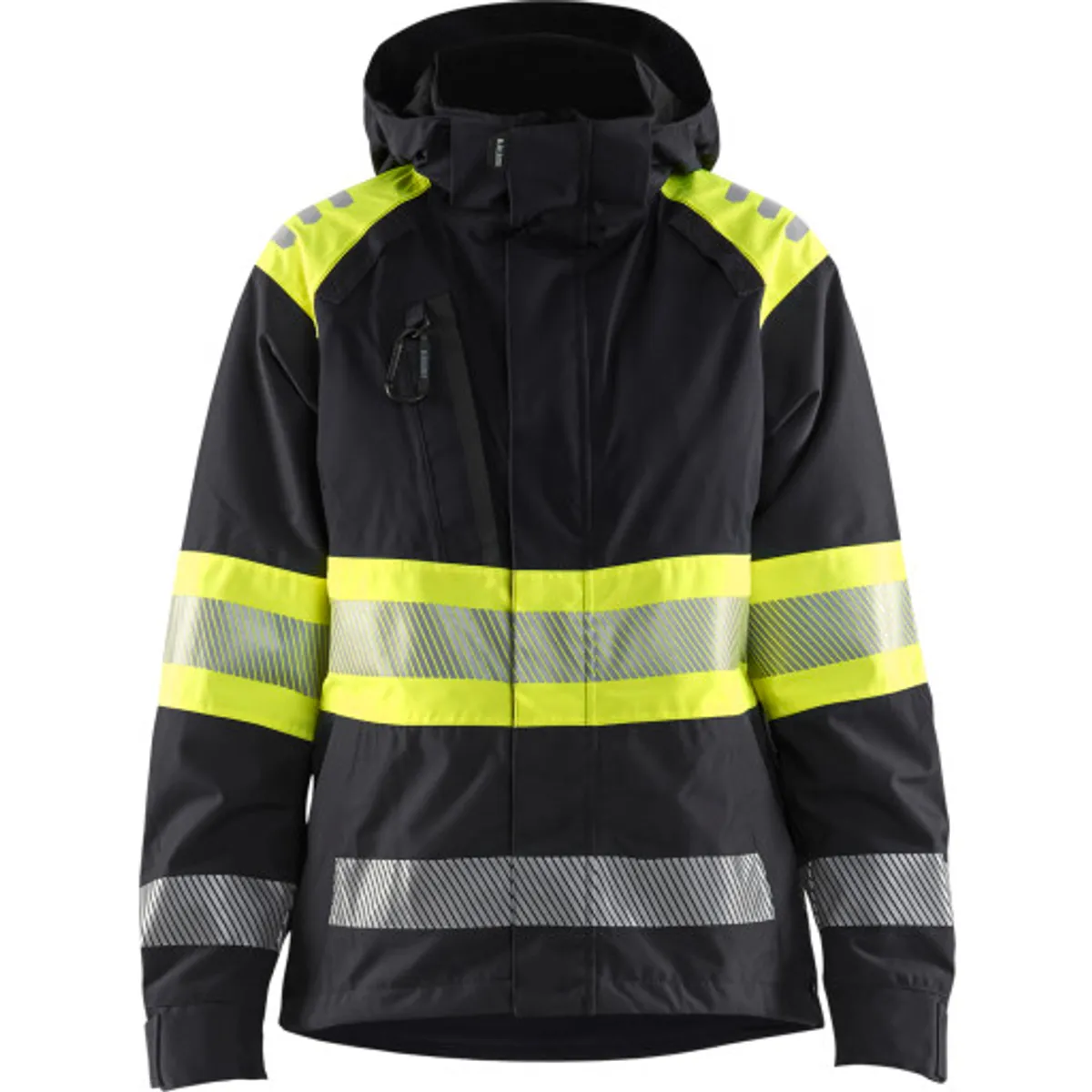 DAME HIGH VIS SKALJAKKE SORT/H