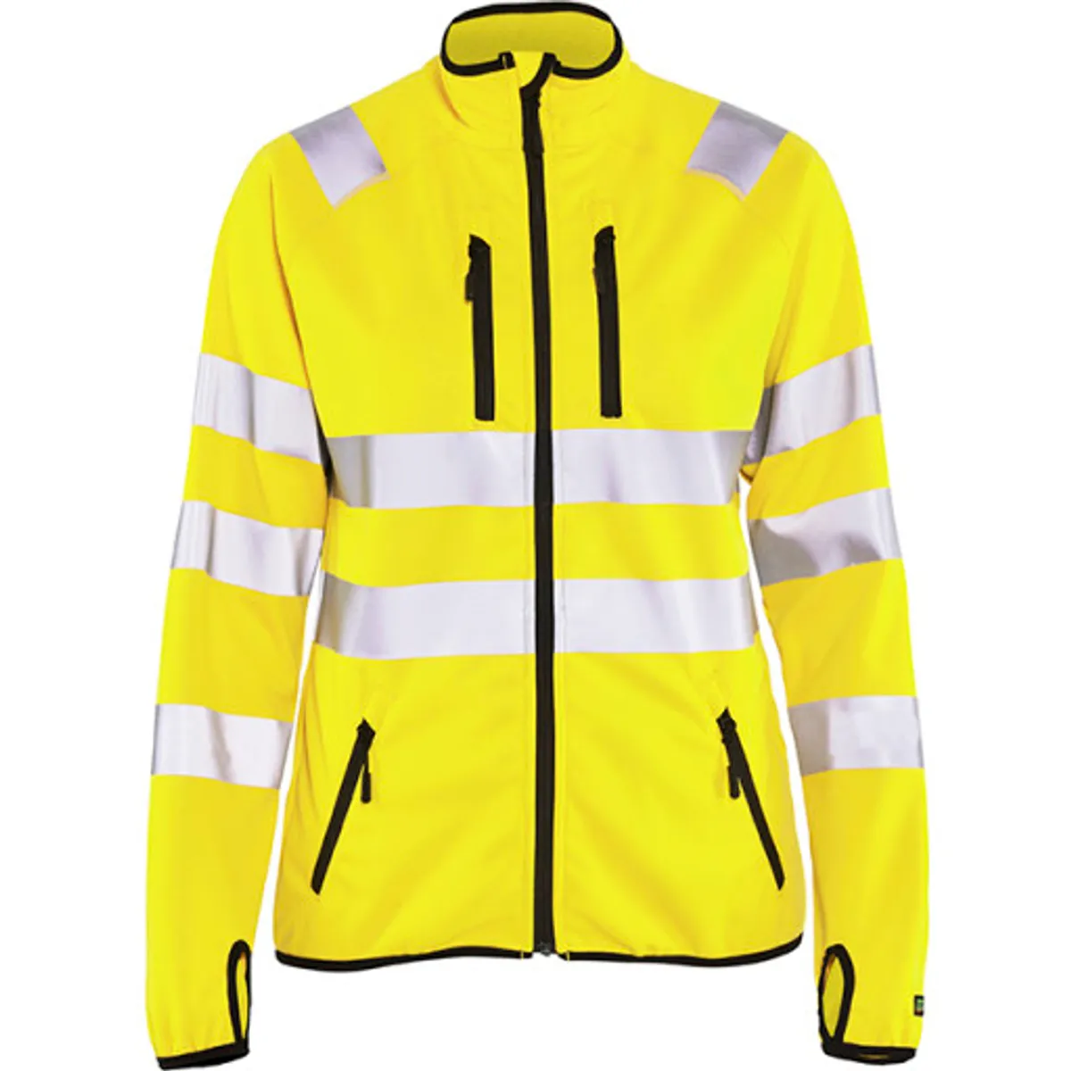 DAME HIGH VIS SOFTSHELL JAKKE