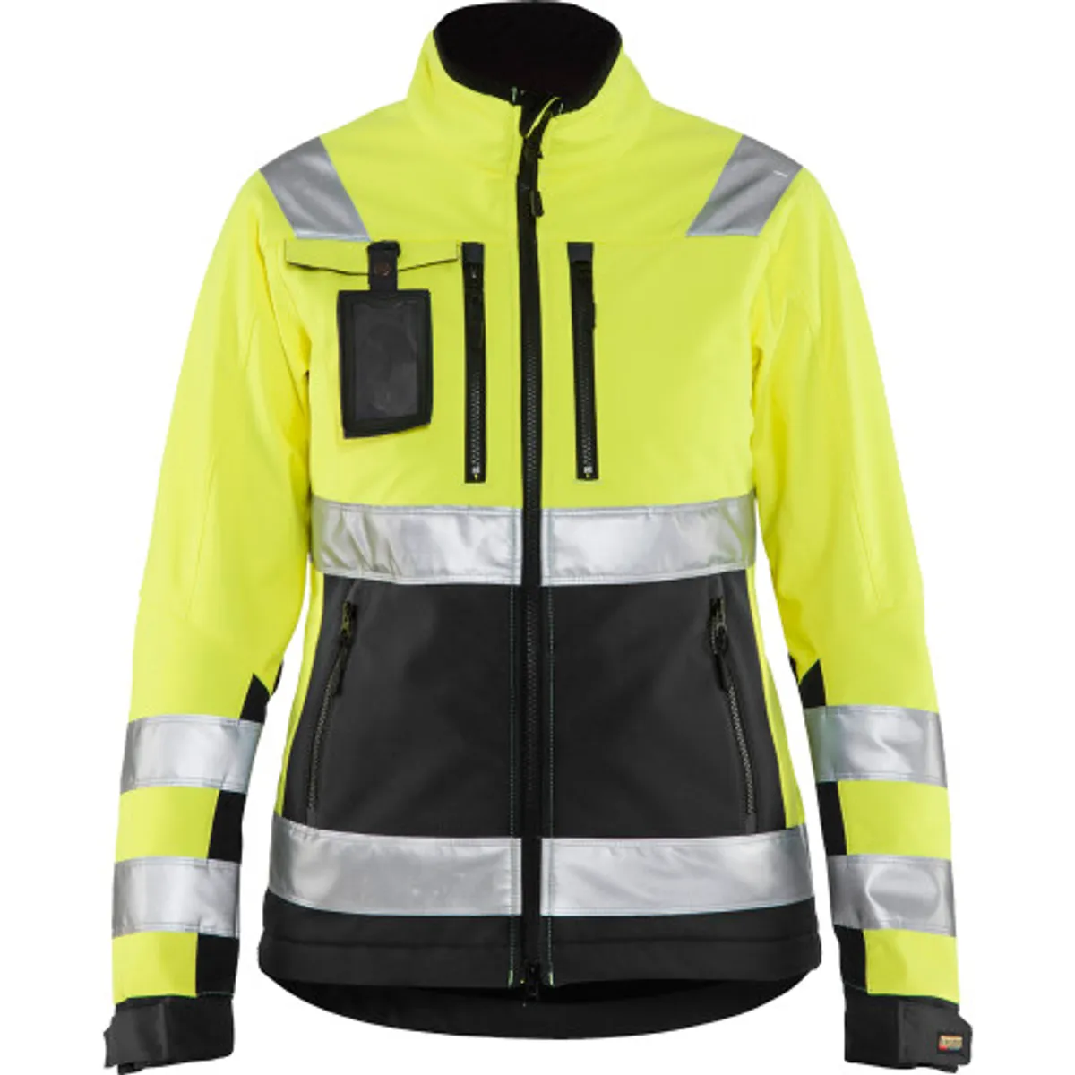 DAME HIGH VIS SOFTSHELL JAKKE