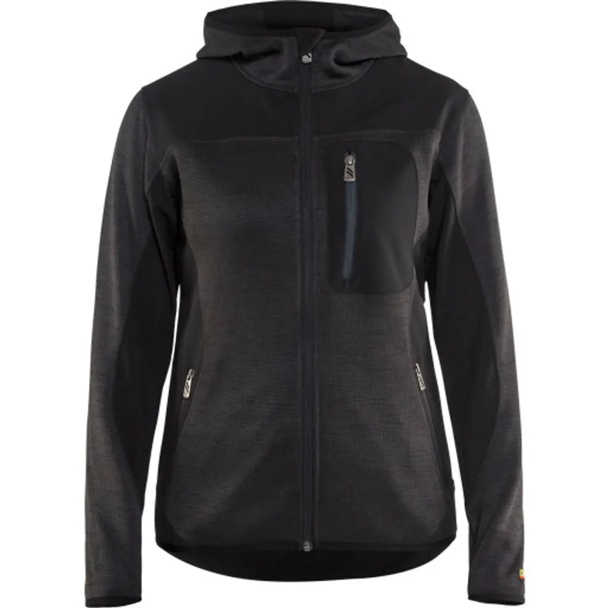 DAME STRIKKET SOFTSHELL JAKKE