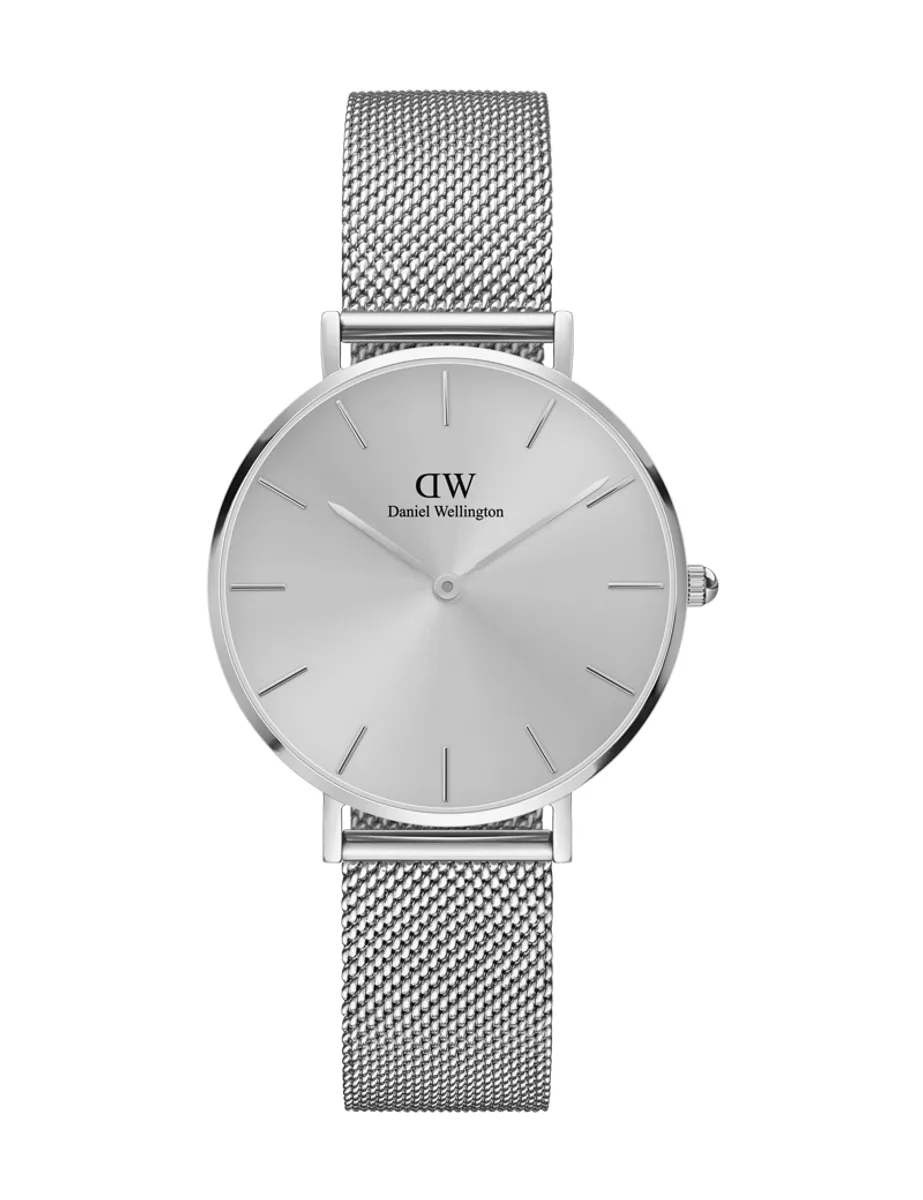 Daniel Wellington Petite Unitone Silver dameur med sølvfarvet stållænke 32 mm