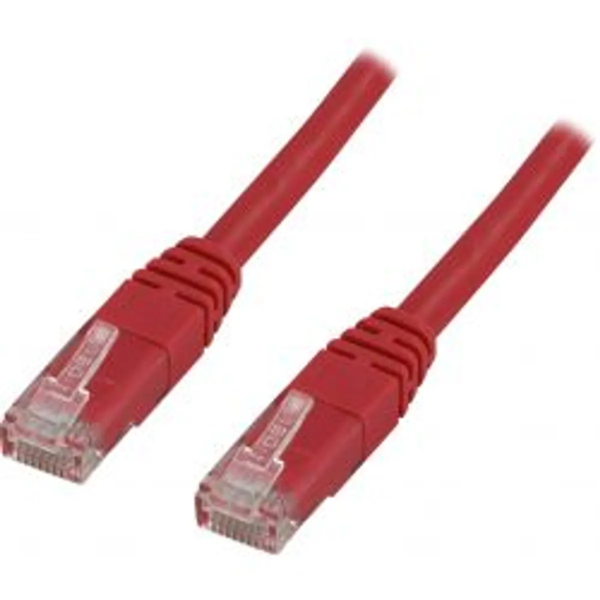 Deltaco U/utp Cat5e Patch Cable 2m, Red - Ledning