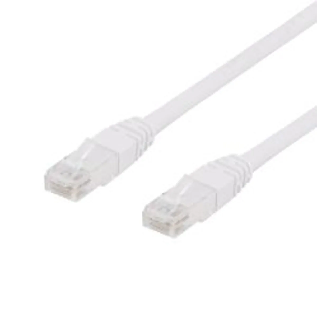 Deltaco U/utp Cat6 Patch Cable, Lszh, 1m, White - Ledning