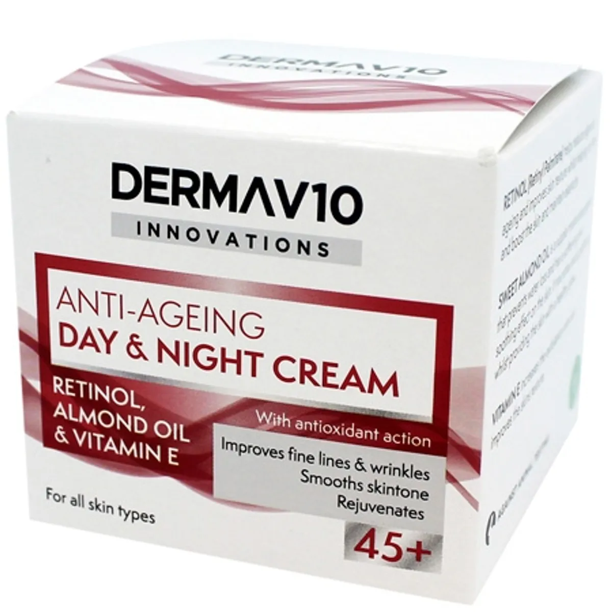 Derma V10 Anti-Ageing Retinol Dagcreme - 50ml