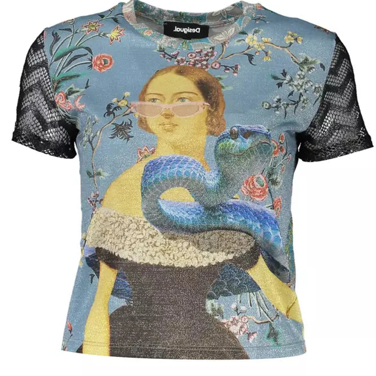 Desigual Blå Polyester Tops & T-Shirt