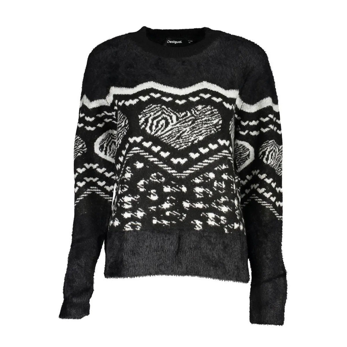 Desigual Chic Turtleneck Sweater with Contrast Detail