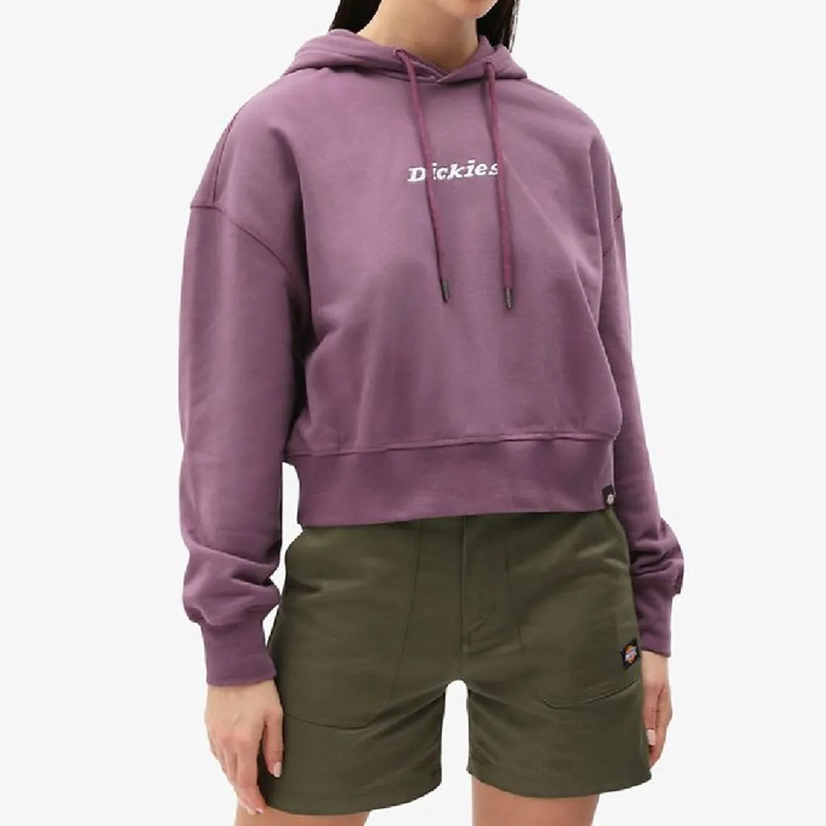 Dickies Hættetrøje - Cropped - Loretto - Purple Gumdrop