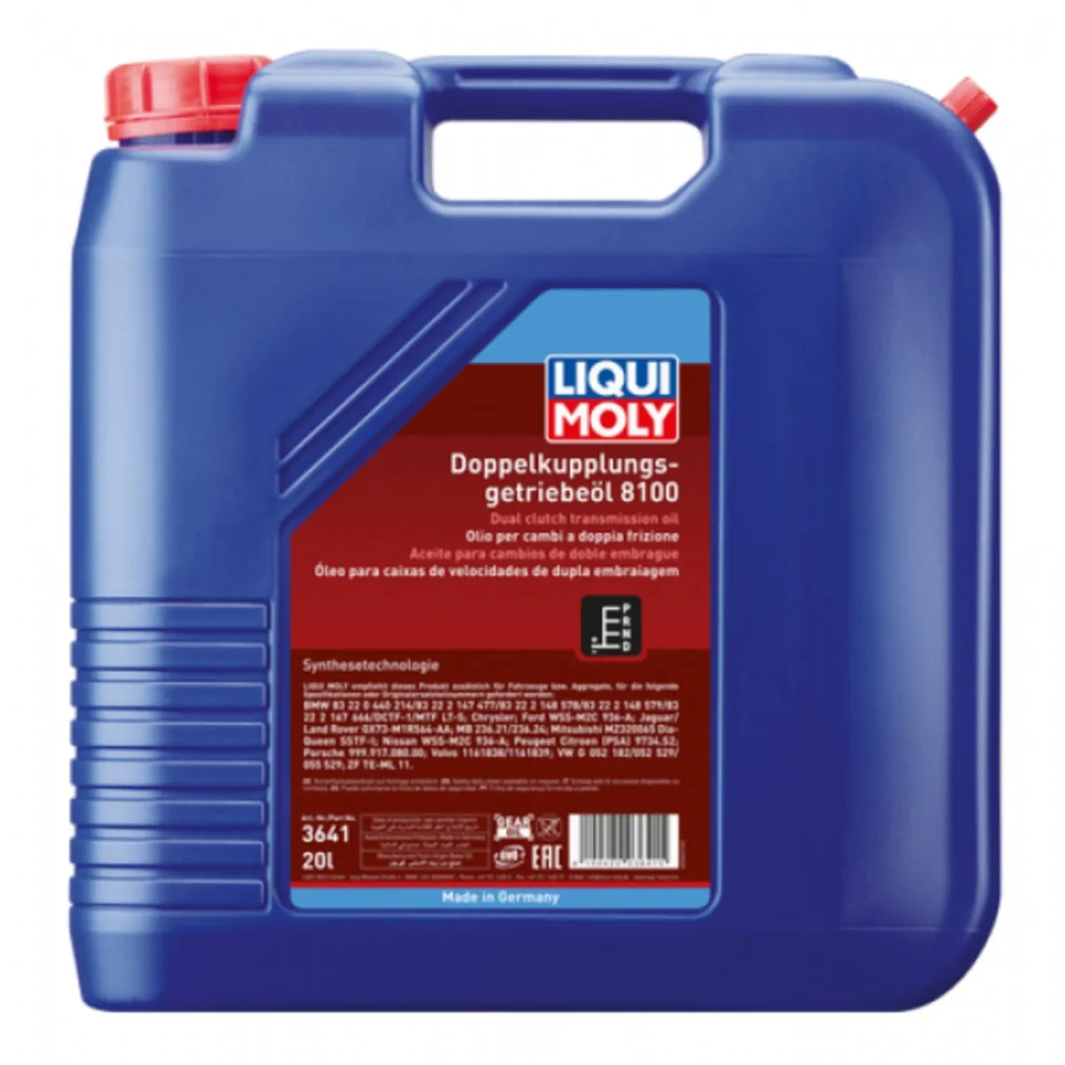 Dobbelt kobling gearolie "8100" i 20 liters dunk fra Liqui Moly