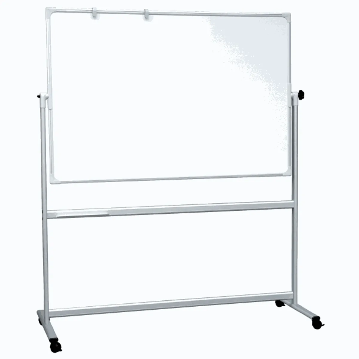 Dobbeltsidet mobil whiteboard tavle 150 x 100 cm.