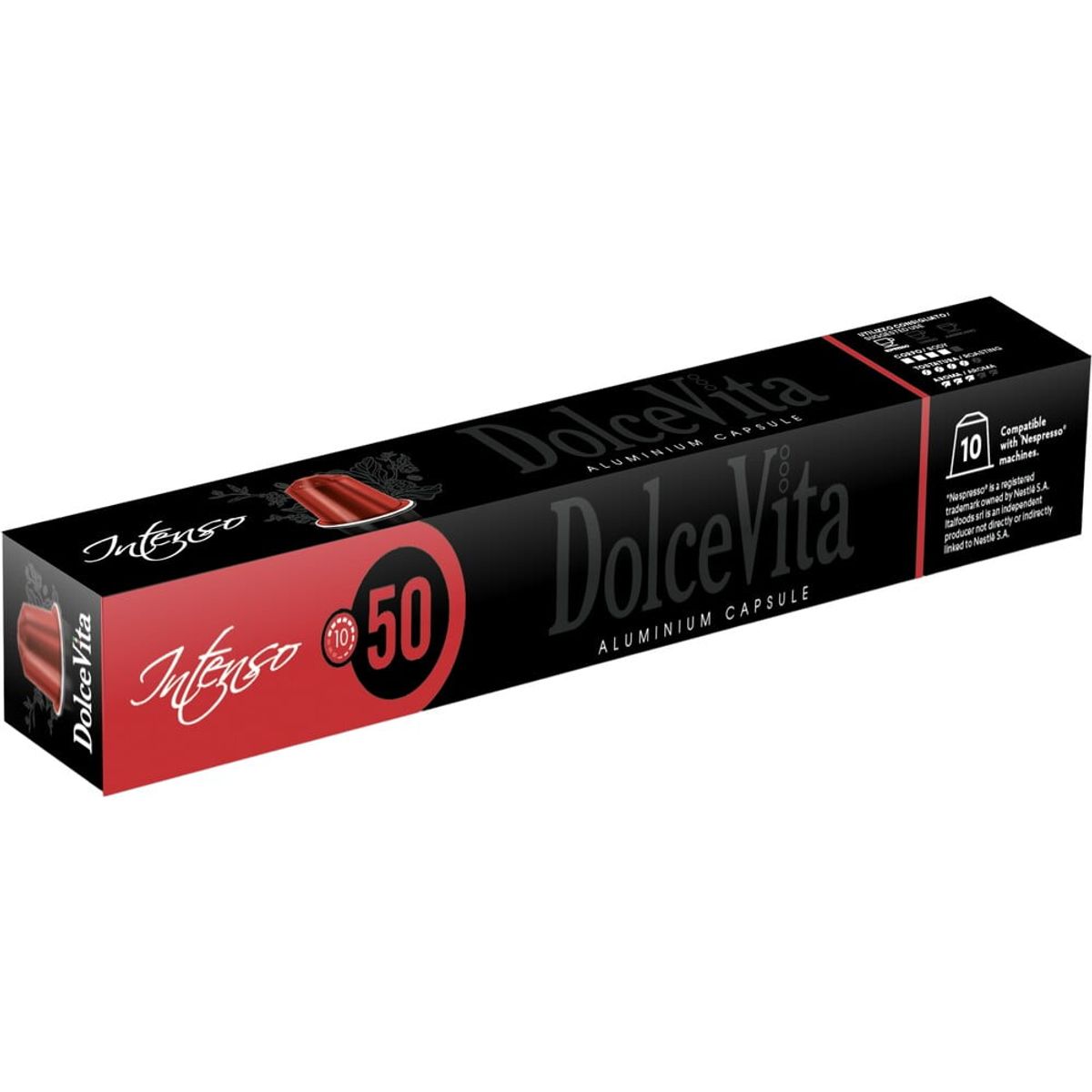 Dolce Vita - Intenso Aluminium (10 stk) - Kapsler til Nespresso