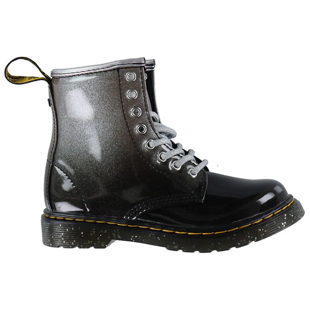 Dr. Martens Støvler - 1460 Glitter J - Silver/Black