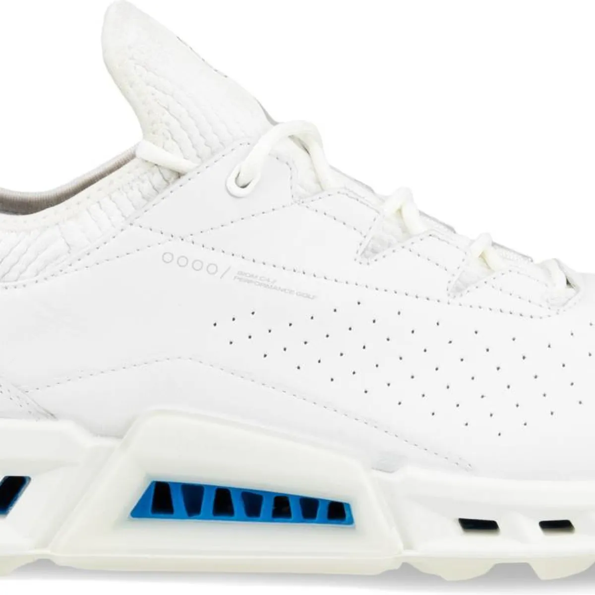 Ecco Biom C4 Vandtætte Herre Golfsko Uden Spikes - White (Blue Dot) - Str. 44 Normal