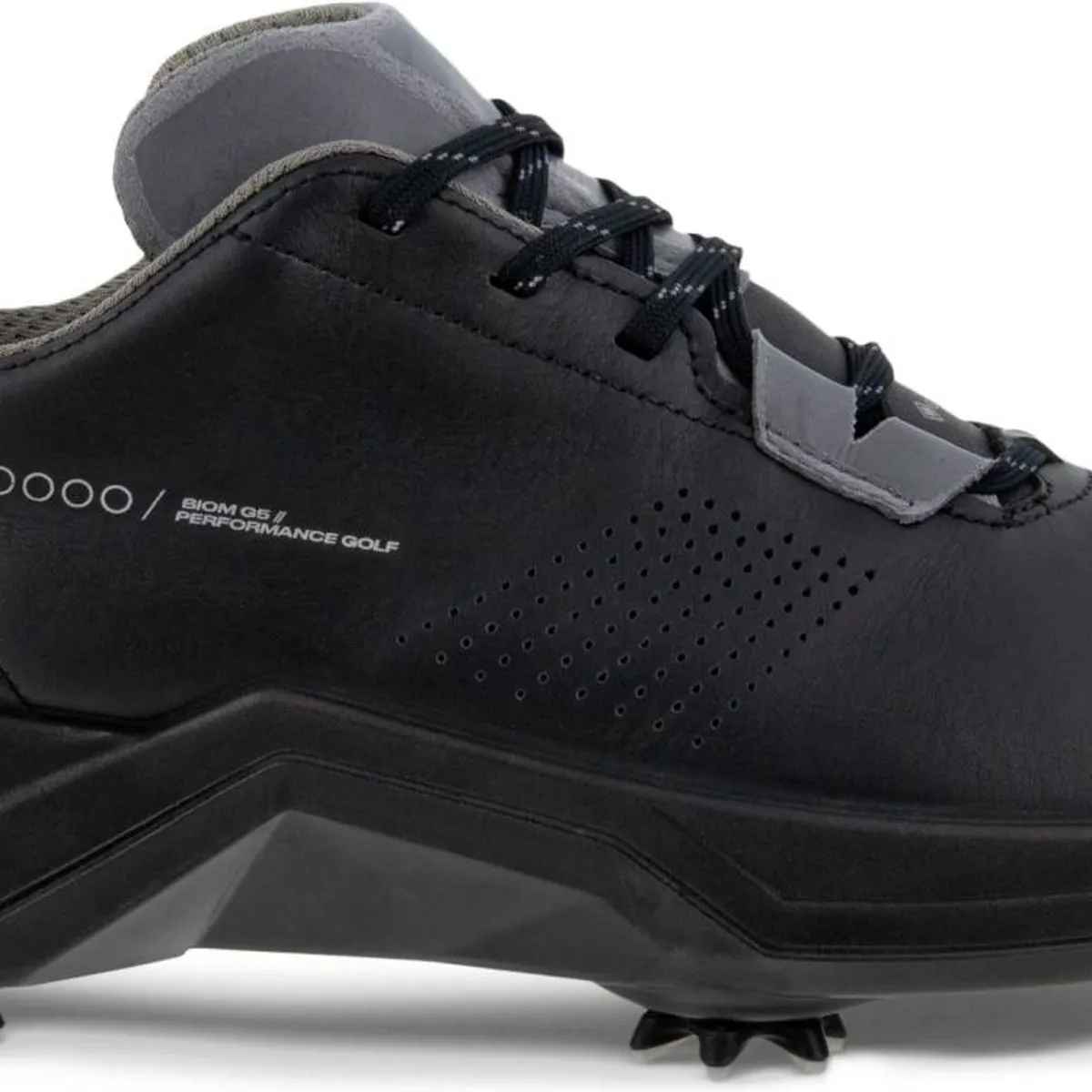 Ecco Biom G5 Vandtætte Herre Golfsko Med Spikes - Black/Steel - Str. 39 Normal