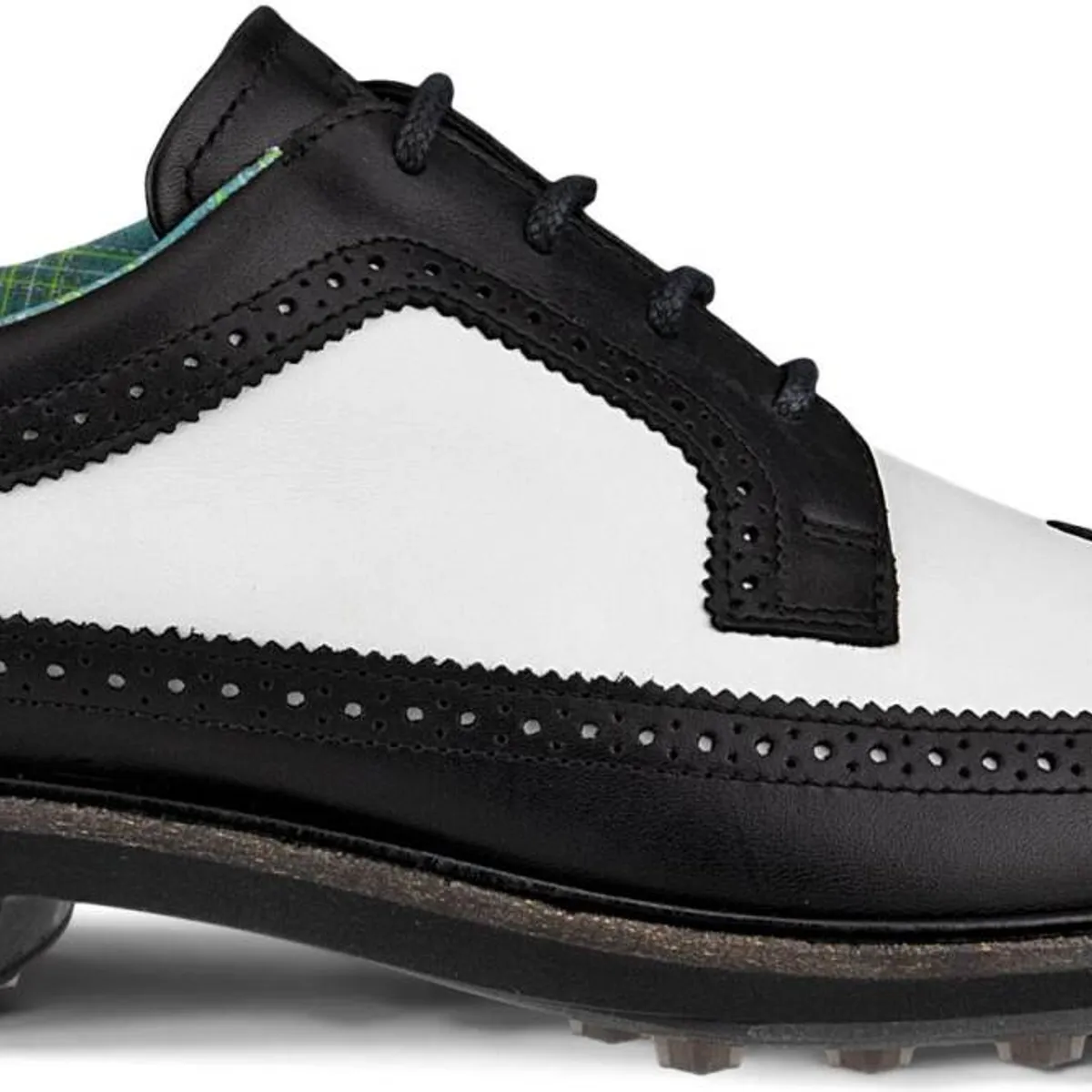 Ecco Classic Hybrid (Kiltie Version) Vandtætte Herre Golfsko Uden Spikes - Black/White - Str. 44 Normal