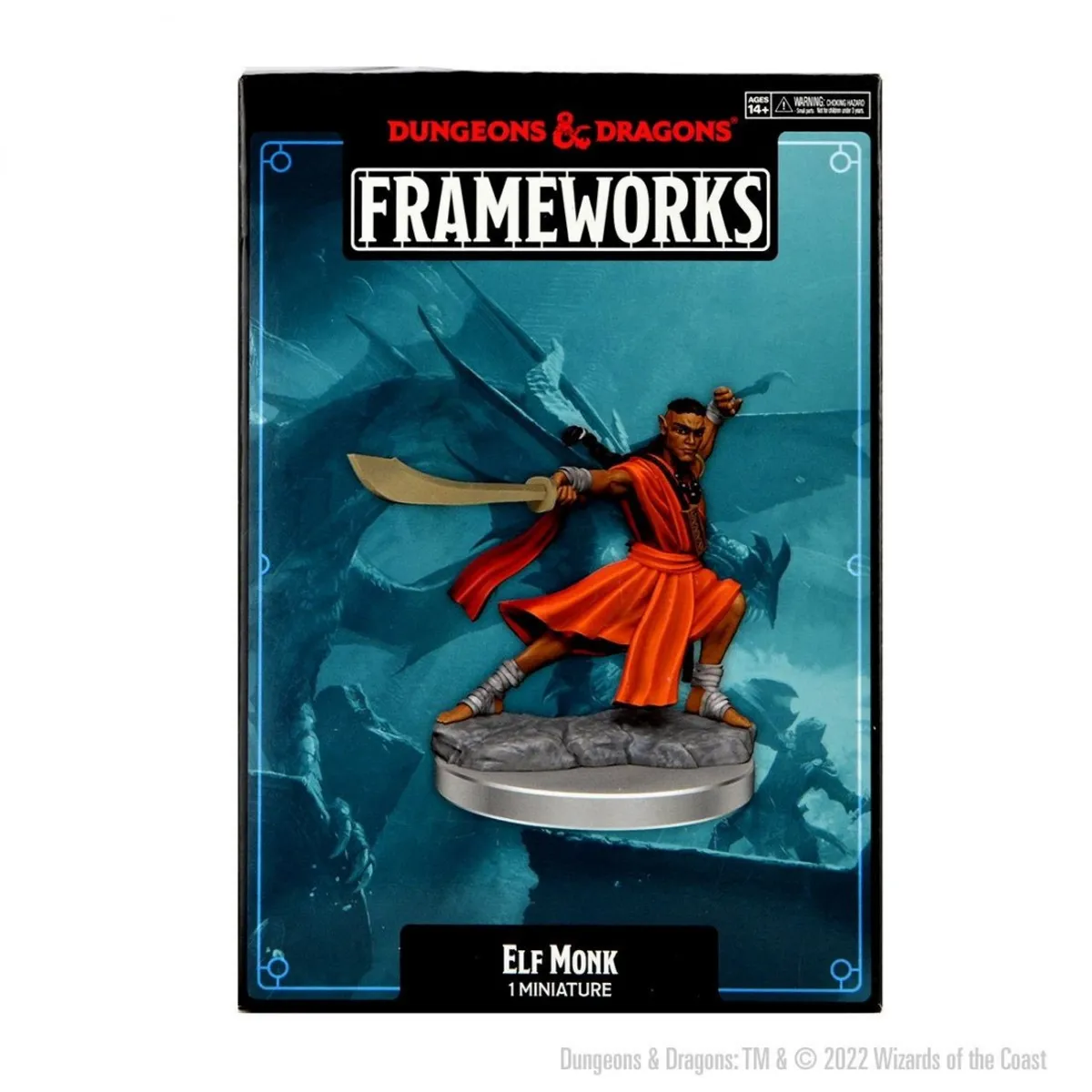 Elf Monk - Male - D&D Frameworks - Wizkids