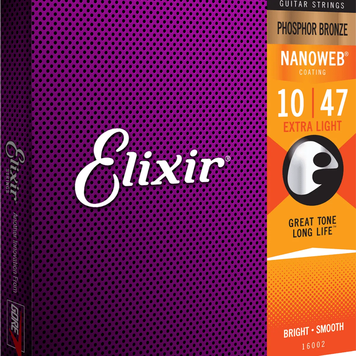 Elixir Nanoweb Phosphor Bronze Guitarstrenge (Extra Light, 10-47)