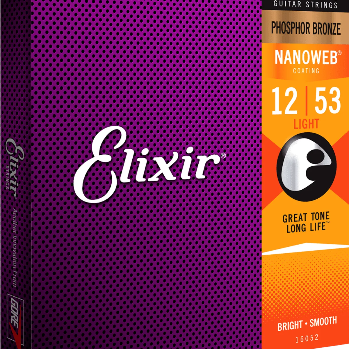 Elixir Nanoweb Phosphor Bronze Guitarstrenge (Light, 12-53)