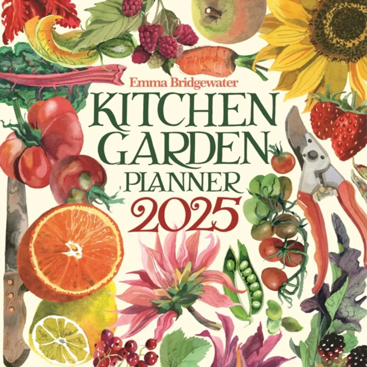 Emma Bridgewater Kitchen Garden Wiro Wall Calendar 2025