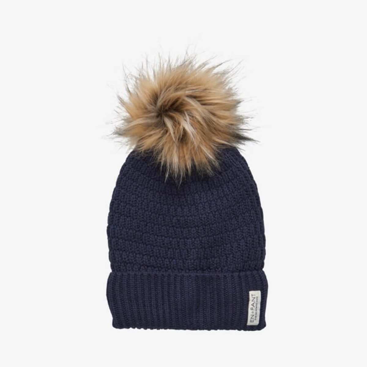 En Fant - Beenie w. fake fur full fleece lining - Parisian Night - 50