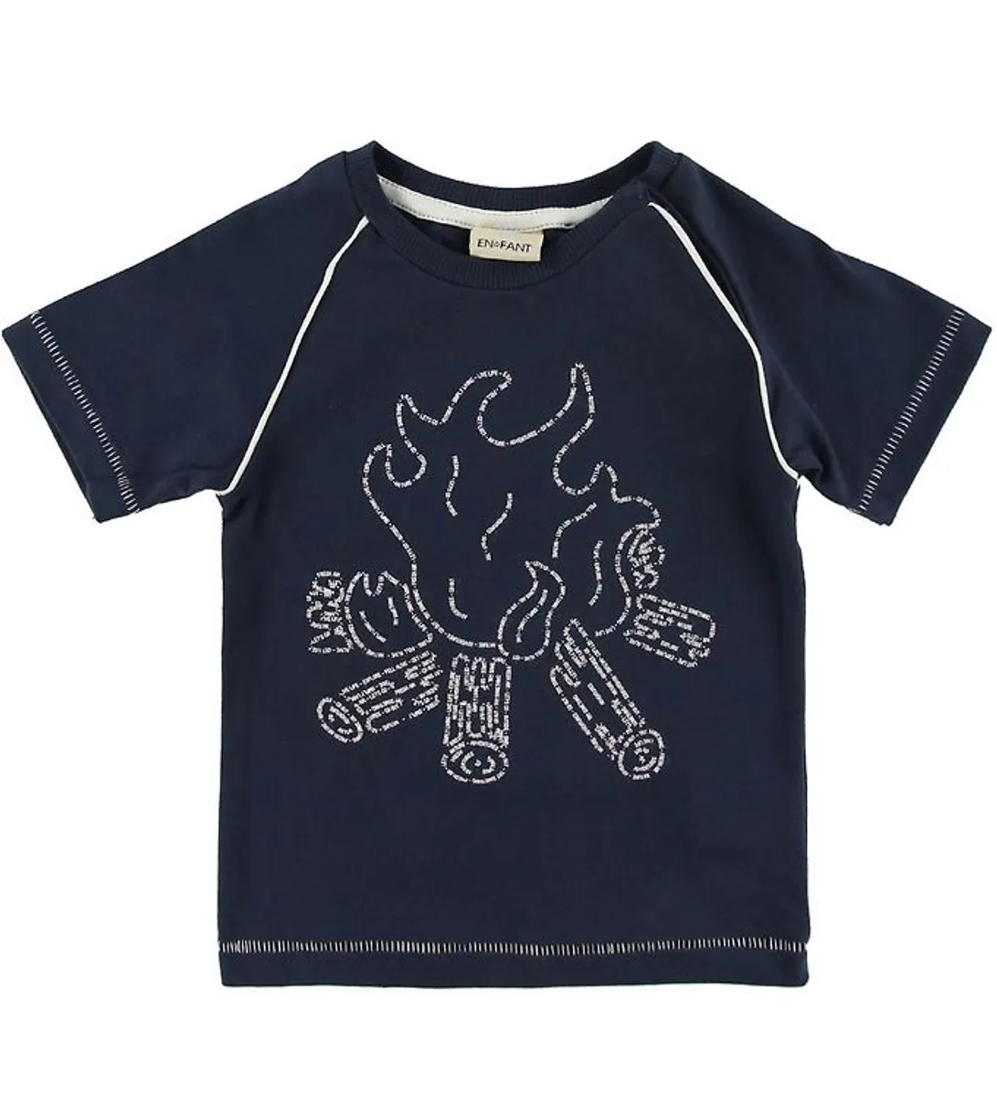 En Fant T-shirt - Dark Navy m. Bål