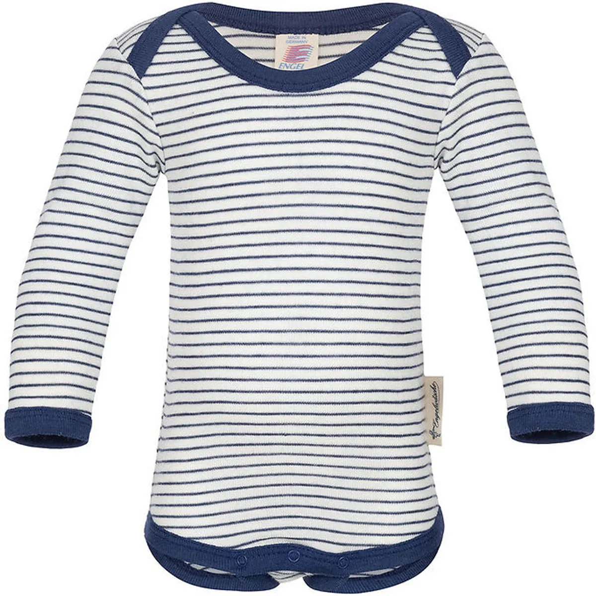 Engel Body l/æ - Uld/Silke - Natural/Navy Blue