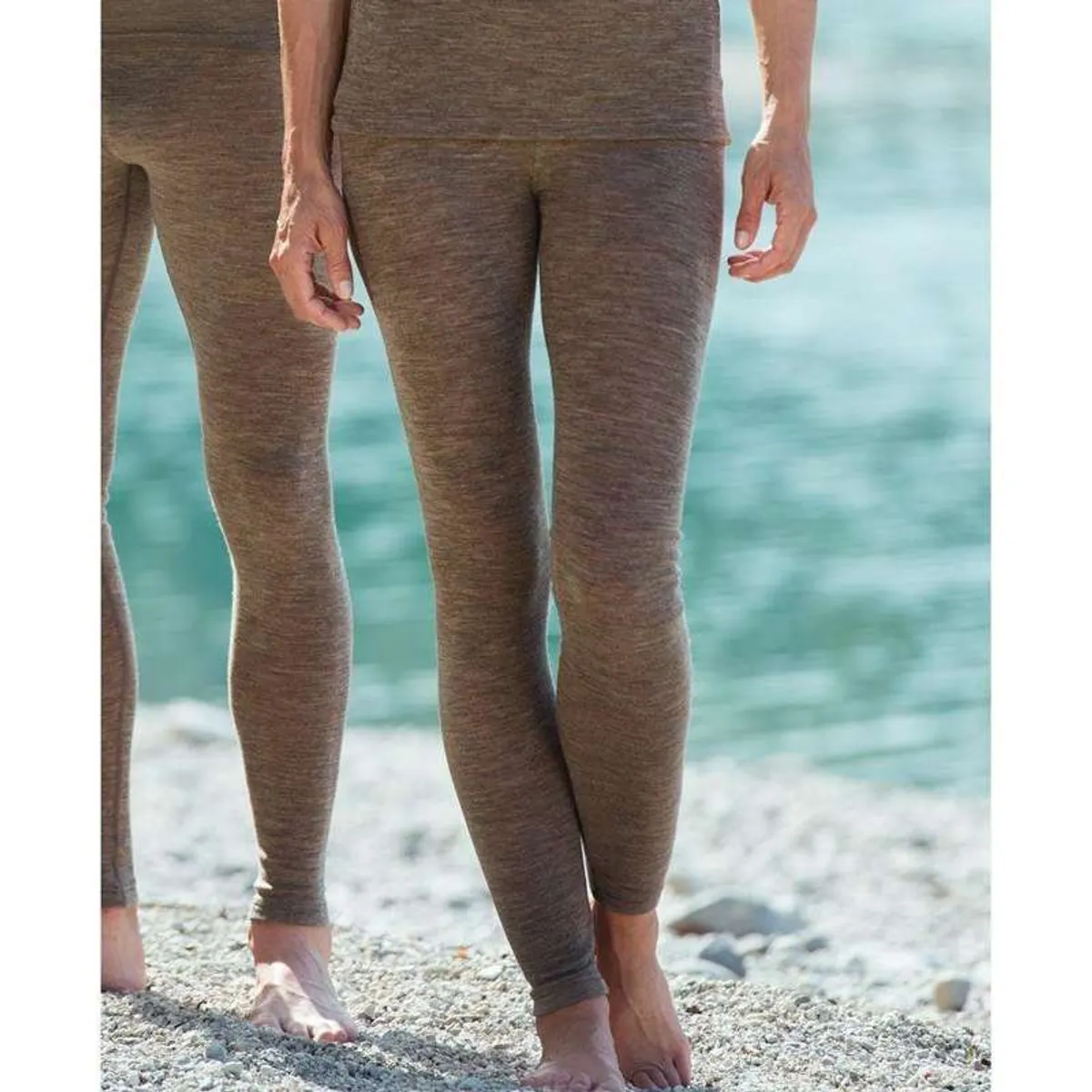 Engel Natur Leggings til Kvinder - Uld/Silke - Walnut