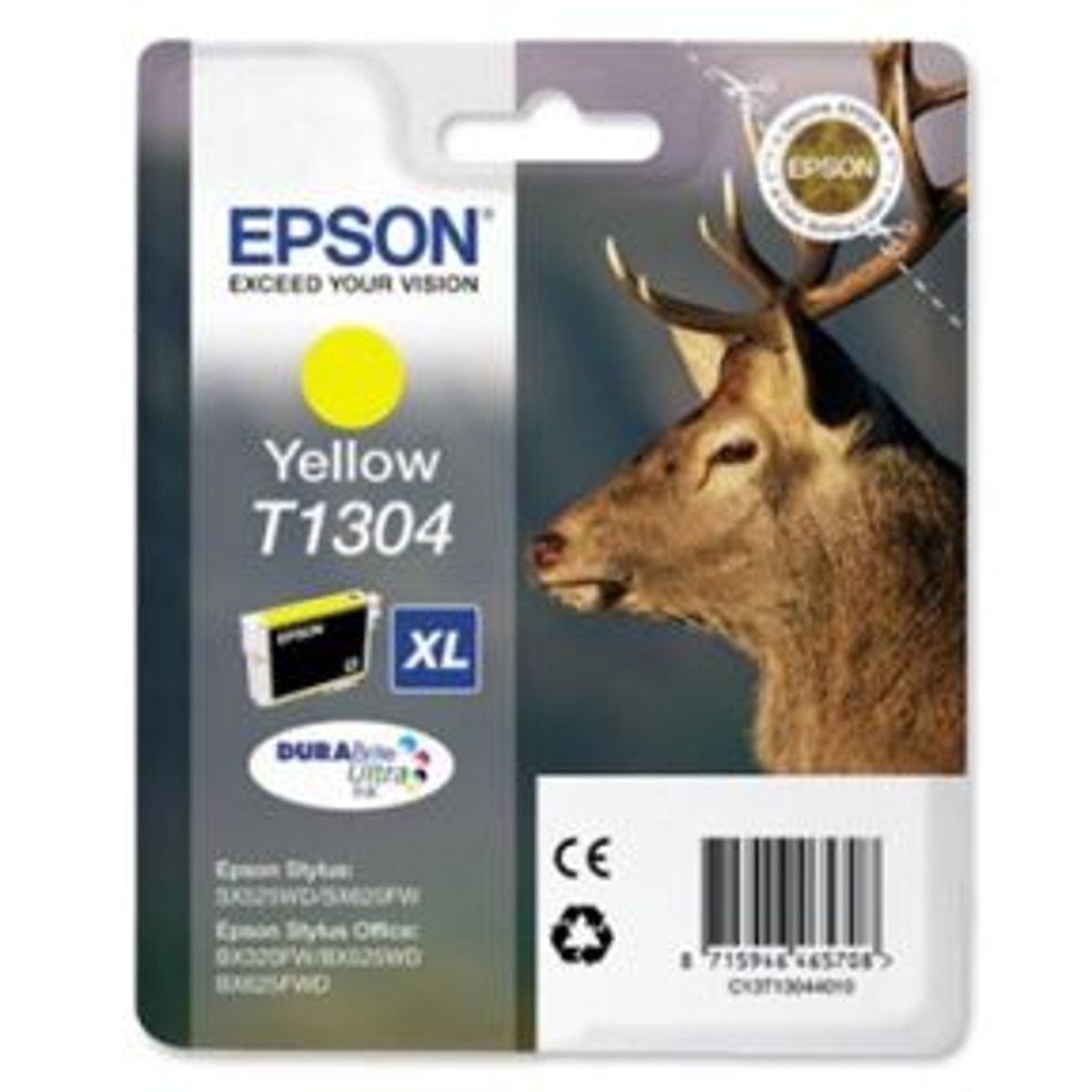 Epson T1304 XL Y - C13T13044010 Original - Gul 10 ml