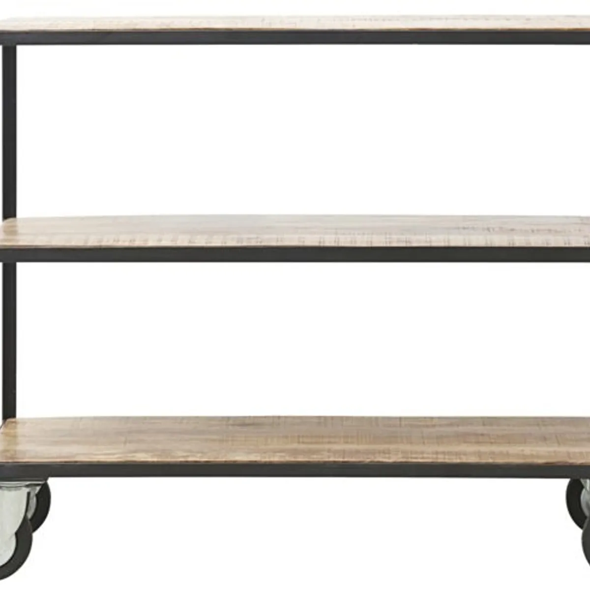 Essence, Trolley med 3 hylder, H98x40x130 cm, mangotræ, jern