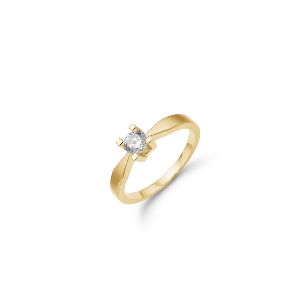 ETERNITY 14KT D.RING 1X0,40CT WSI - 52