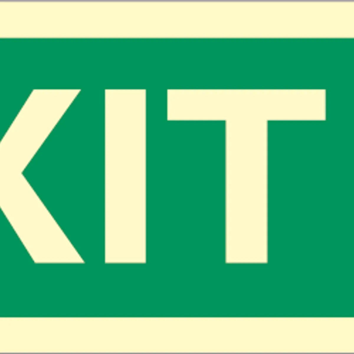 Exit left - Efterlysende Vinyl HI150 - 150 x 400 mm