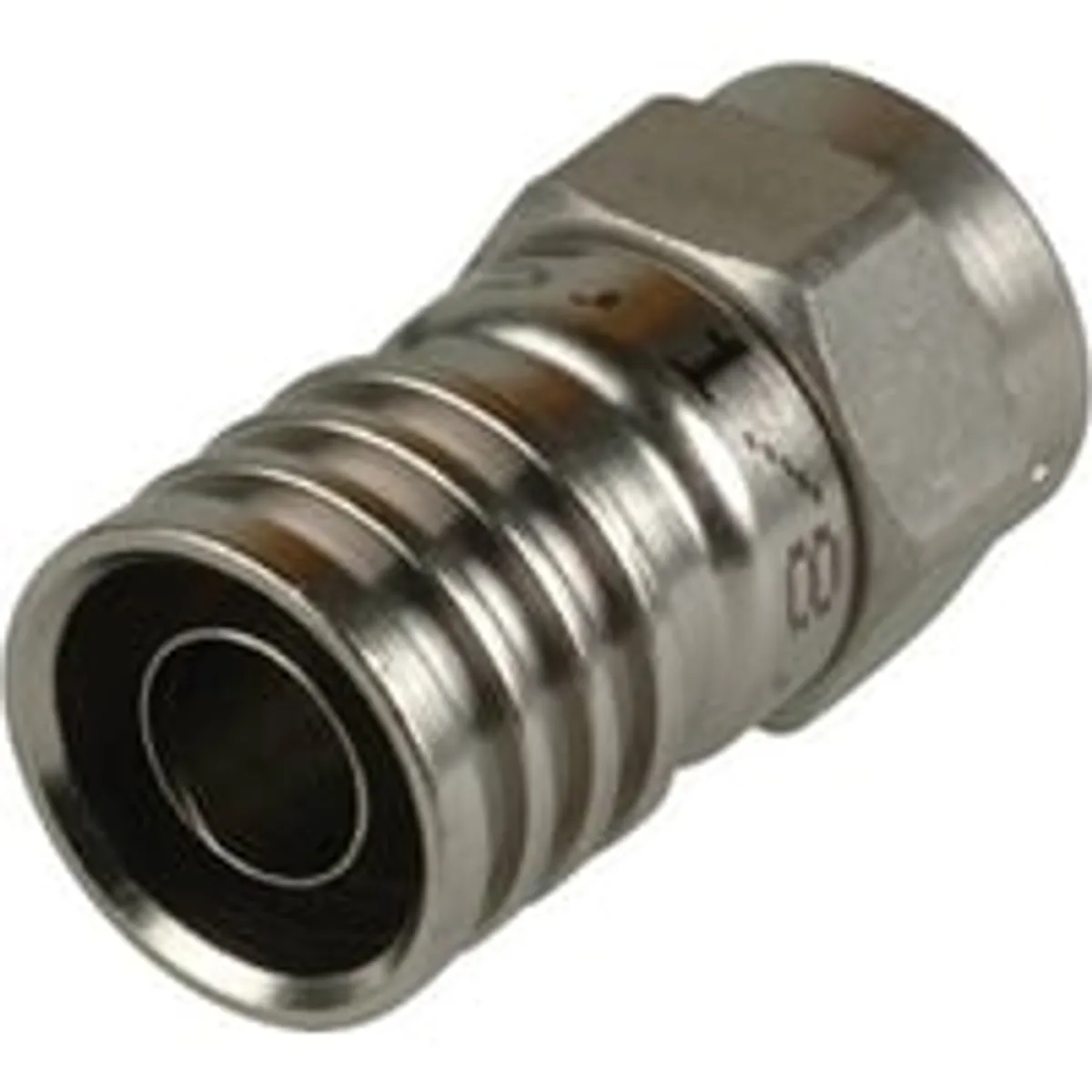 F-connector for 7 mm kabel 5,1 mm / 8,4 mm