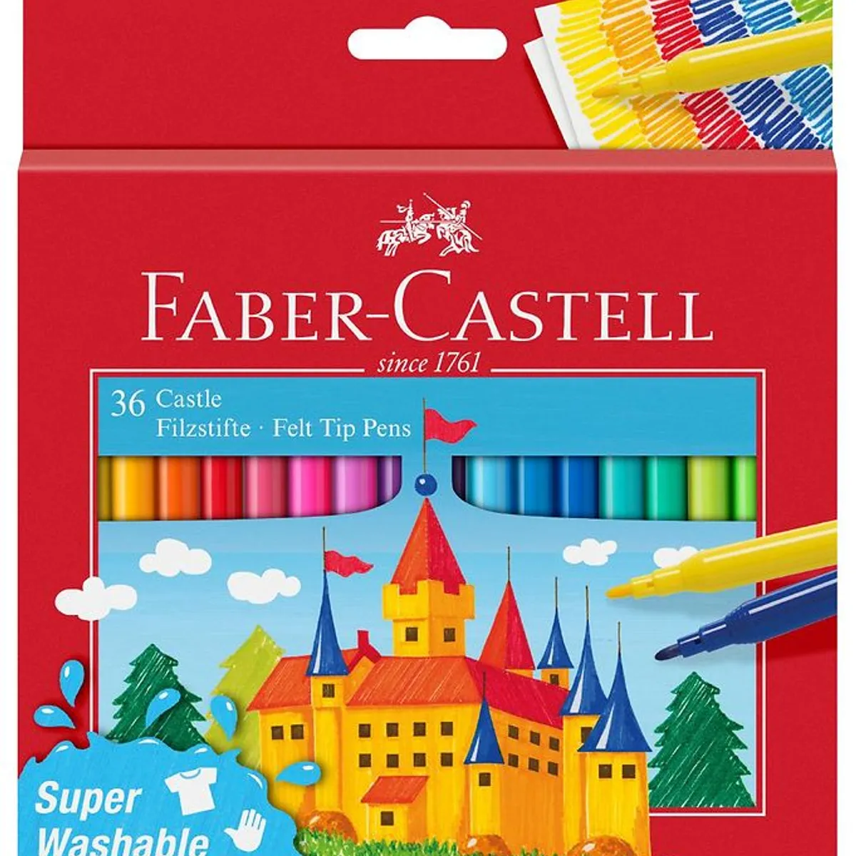 Faber-Castell Tuscher - Børn - 36 stk - Multifarvet