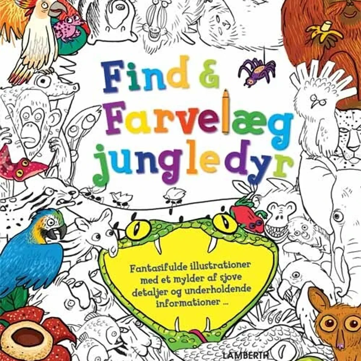 Find og farvelæg jungledyr