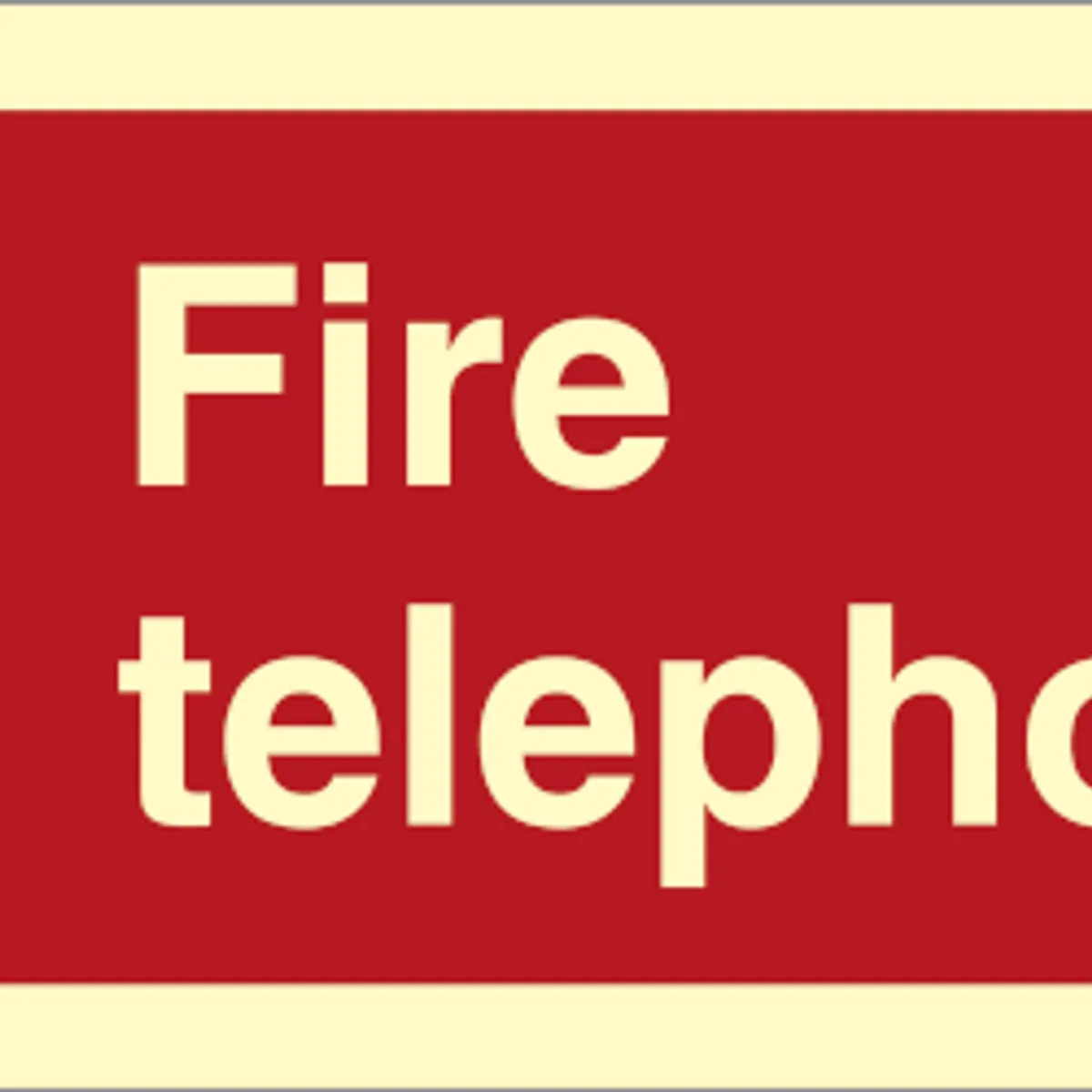 Fire telephone - Efterlysende Vinyl HI150 - 100 x 300 mm