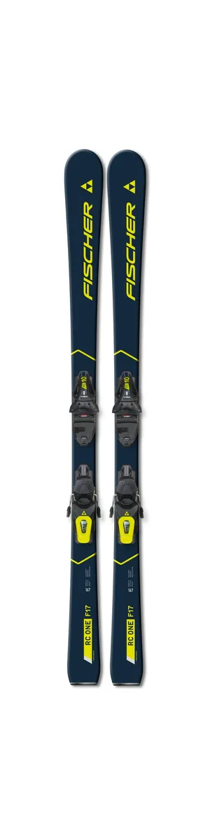 Fischer Rc One F17 Twin Powerrail Ski Inc. Rs 10 Gw Binding (Farve: Gul, Størrelse: 160)