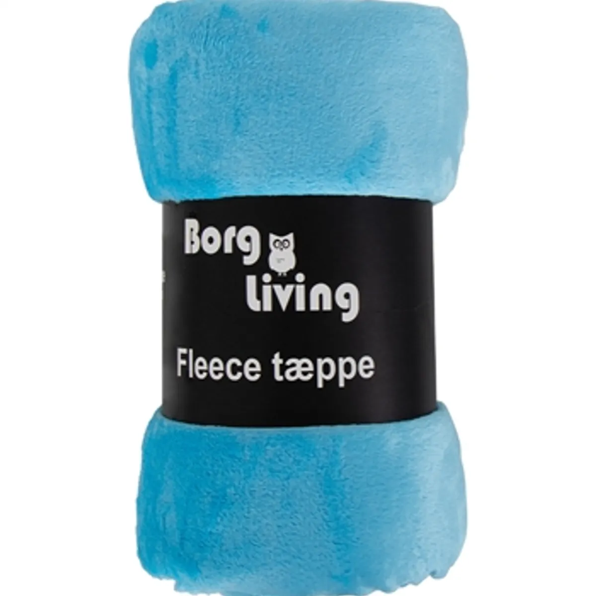 Fleece tæppe - Lyseblå - 150x200 cm - Blødt og lækkert sofatæppe - Borg Living