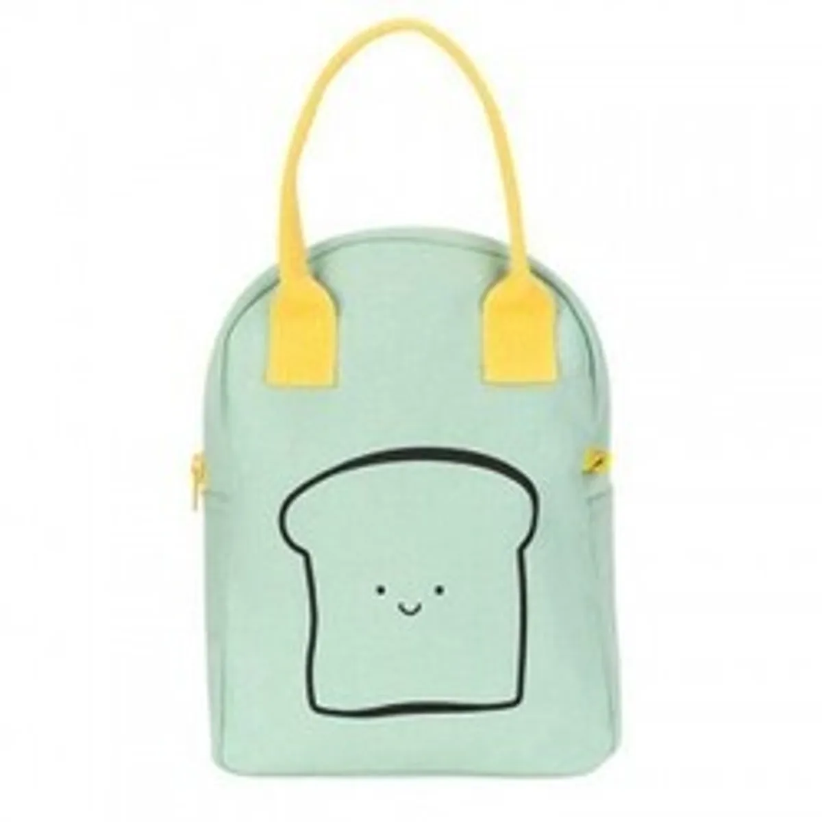 Fluf Zipper Lunch Bag - Happy Bread Mint