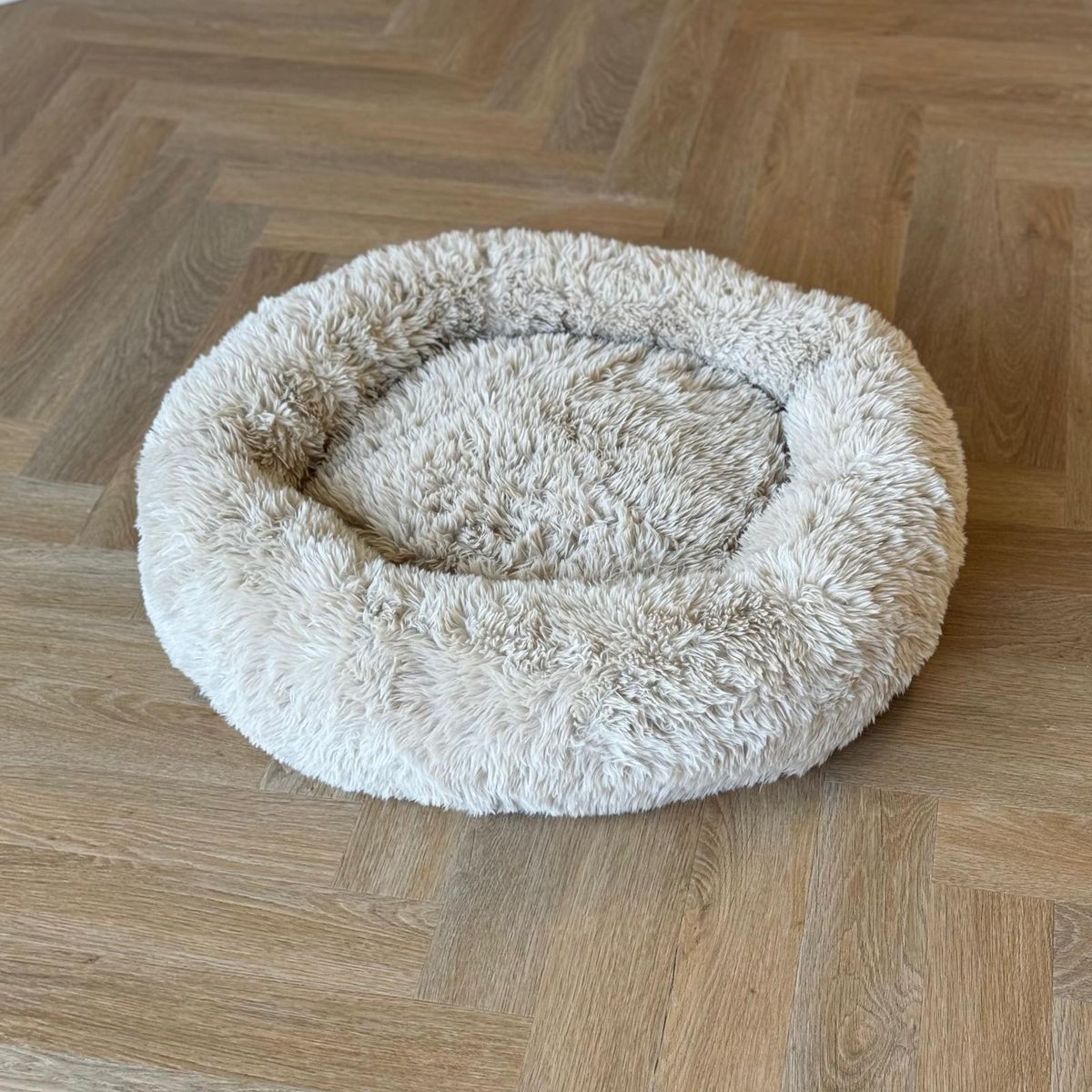 Fluffy donut kurv - Beige - Medium