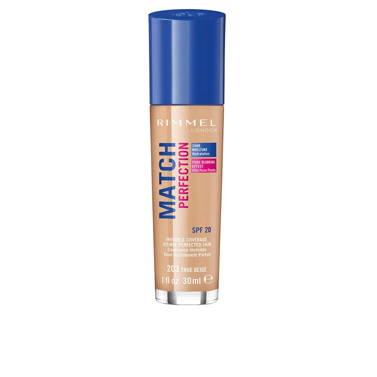 Flydende makeup foundation Rimmel London Match Perfection Nº 203