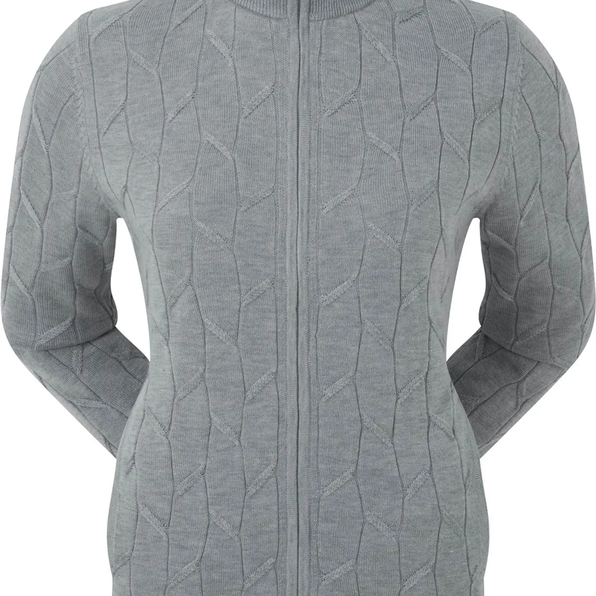 Footjoy Full-Zip Lined Pover Dame Cardigan - Grey - Str. L